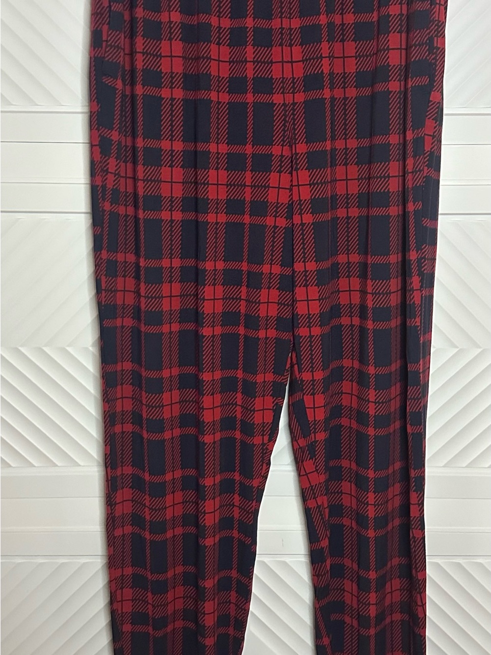 Tommy John Red & Navy Plaid lounge Pants